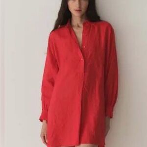 Doen Red Long Sleeve Dress